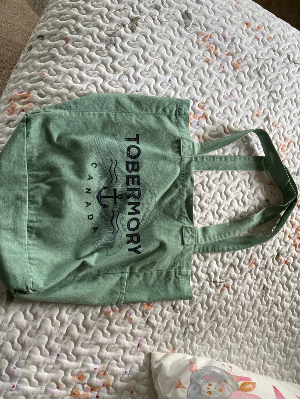Tobermory Canada Green Canvas Tote Bag